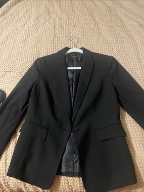 Ann Taylor Black Single-Button Blazer